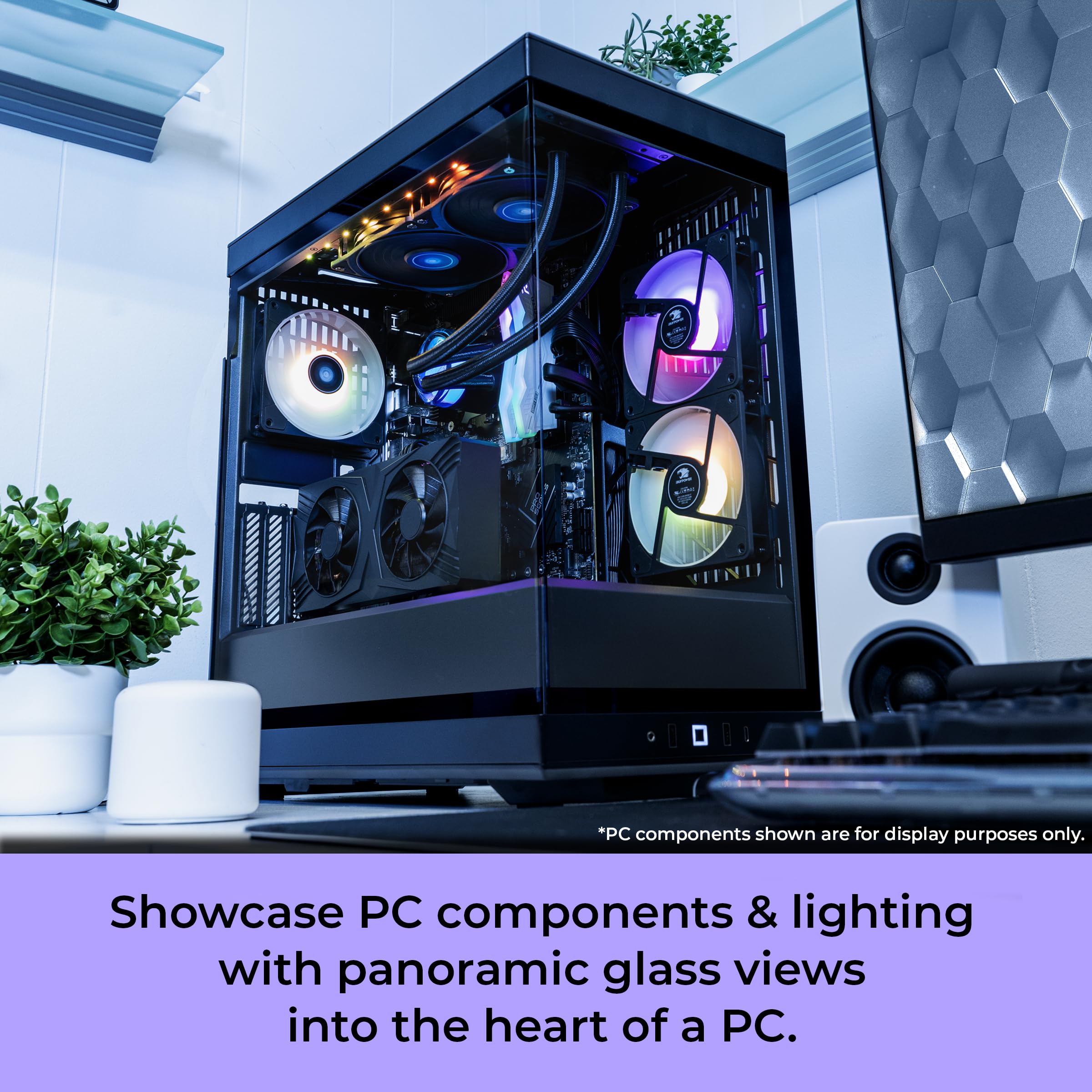 iBUYPOWER Y40 PRO Black Gaming PC Desktop Computer AMD Ryzen 9 7900X CPU, NVIDIA GeForce RTX 5070Ti 16GB GPU, 32GB DDR5 RGB 5200MHz RAM, 2TB NVMe SSD, Windows 11 Home, Keyboard, Mouse - Y40BA9N57T01
