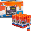 Elmer's Disappearing Purple School Glue Sticks, Washable, 7 Grams, 30 Count - Posters, Back to School, Bulk Pack for Classrooms, #1 Teacher Brand