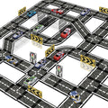 Magnetic Tiles Road Set with Pullback Car, Magnetic Blocks for Kids Ages 4-8, Magnet Tiles for Preschool STEM Building Toy, Autism Learning Sensory Montessori Toys Gift for Toddler Boys and Girls