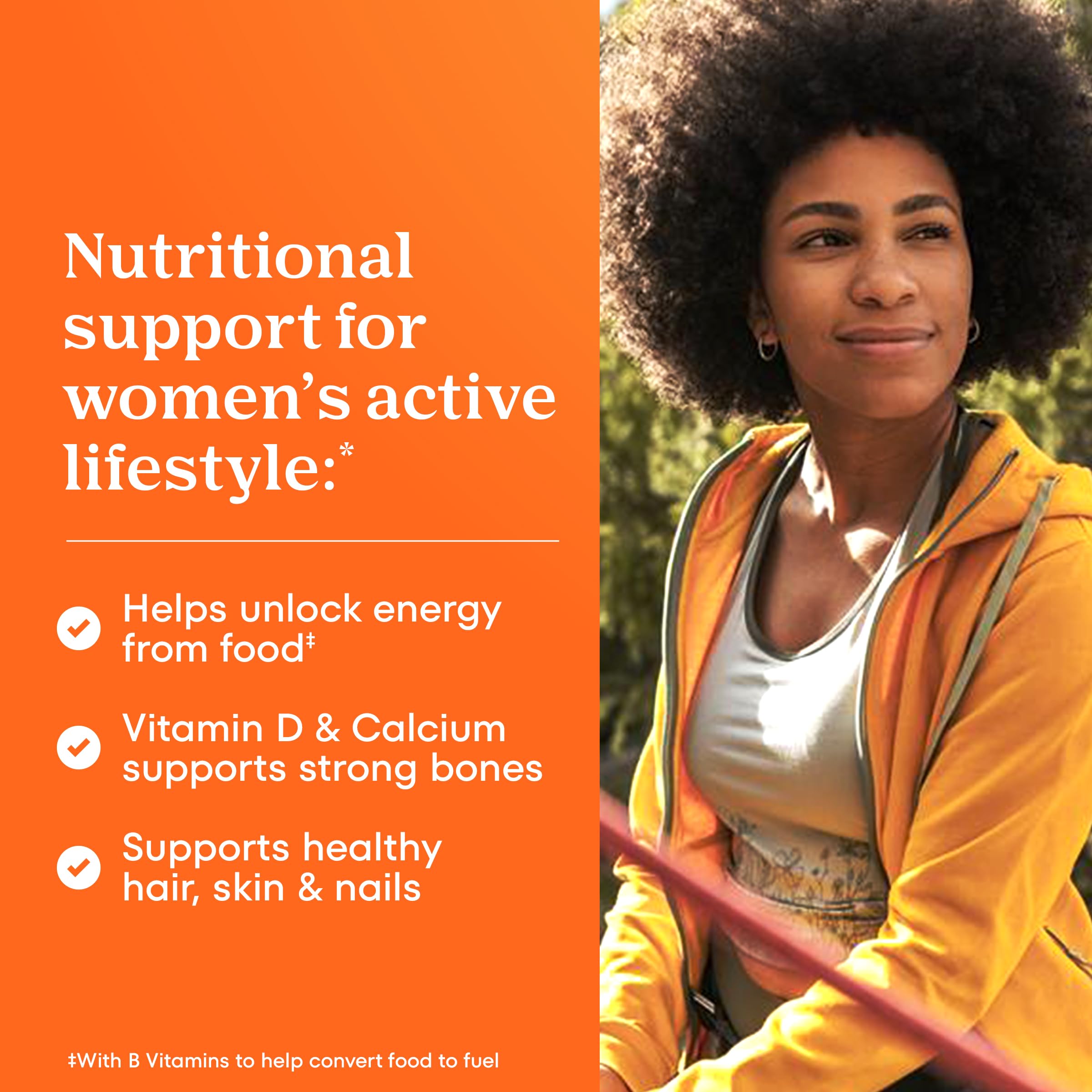 One A Day Multivitamin for Women- Daily Vitamins for Woman with Biotin, Calcium, Folic Acid, Iron & Zinc, Complete Women’s Vitamins, 200 Ct (Packaging May Vary)