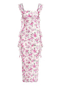 PRETTYGARDEN Womens Spring Formal Dress 2026 Summer Elegant Sleeveless Floral Lace Cocktail Wedding Guest Maxi Long Dresses(White Pink Flower,X-Large)