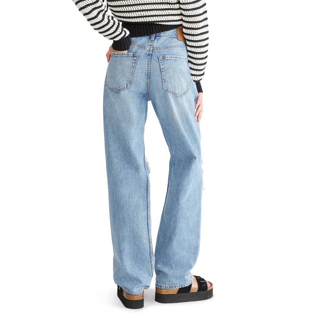 Aeropostale Womens Juniors High Rise Loose Fit Jean, Medium WASH, 10S