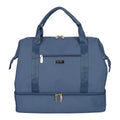 Jessica Simpson Countryside Weekender Duffel 100% Polyester Drop Bottom Bag, Oceanview