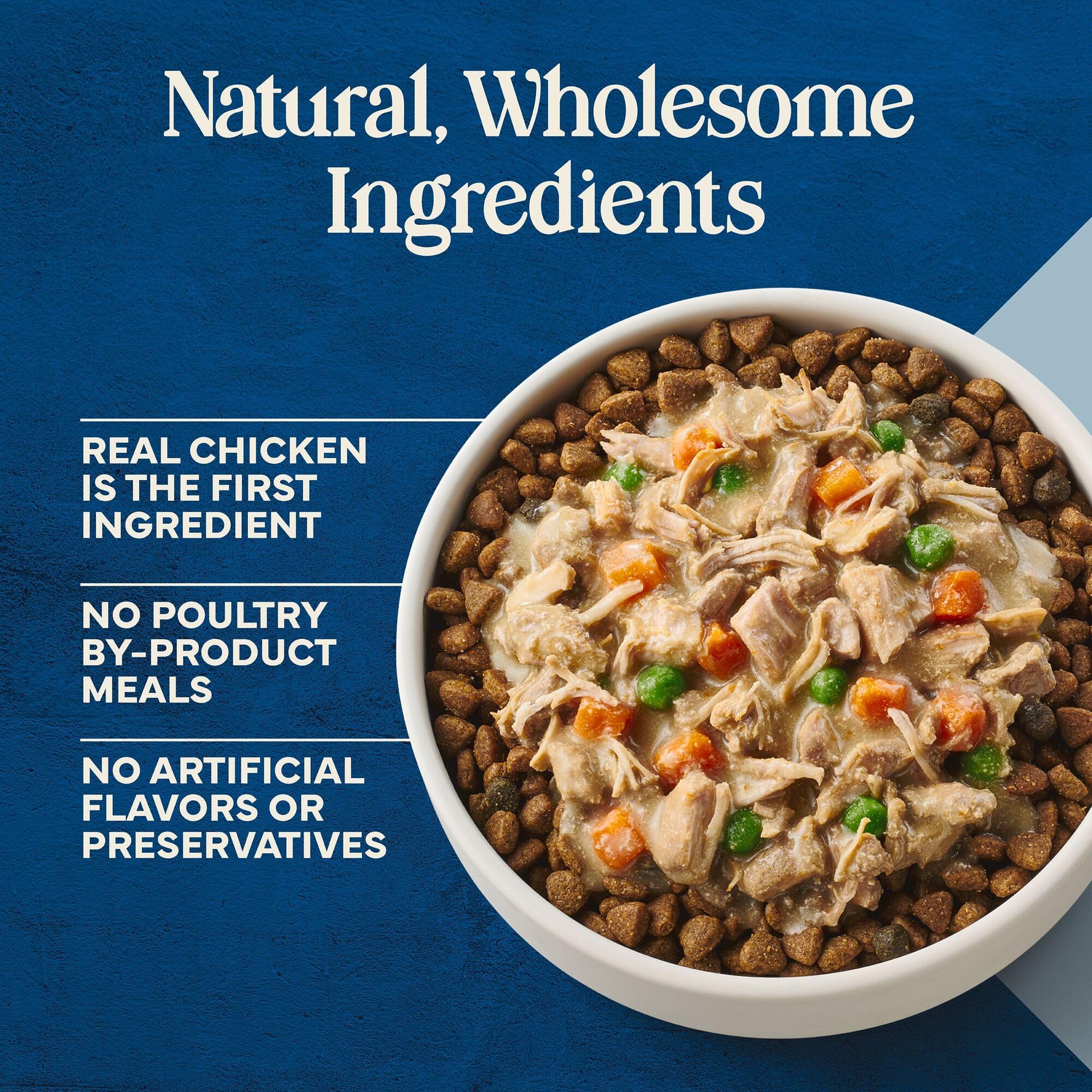 Blue Buffalo Love Made Fresh Natural Adult Dog Food, Refrigerated, Chunky Chicken Stew with Carrots and Peas, Fresh Dog Food, Ready-to-Serve, 1-lb Tub