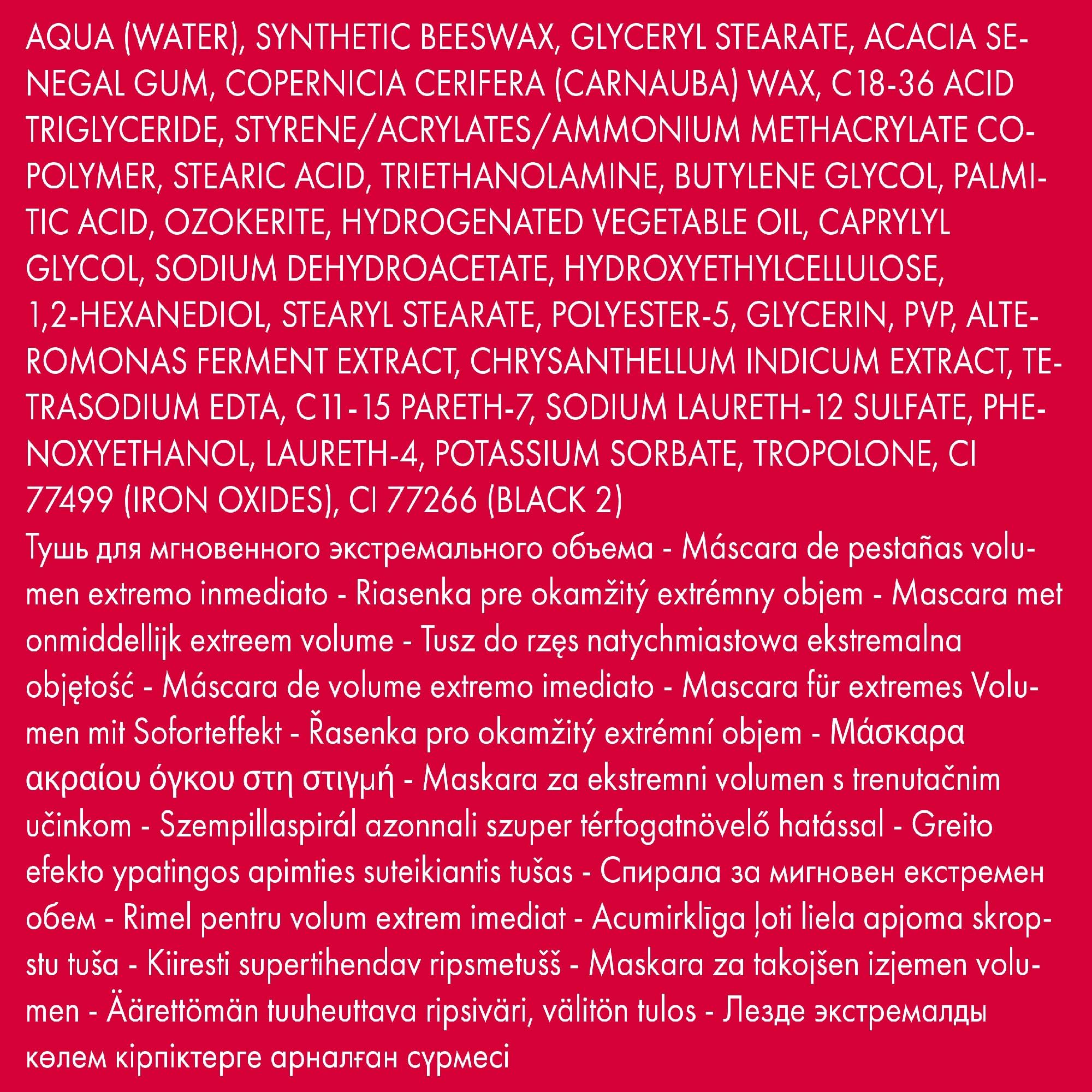 PUPA Milano Vamp! Extreme Mascara - For Voluminous And Dramatic Eyelashes Lengthening Defining Formula Adds Impact Boost Your Eye Allure With Long, Thick Lashes 010 Extra Black 0.4 Oz, I0111752
