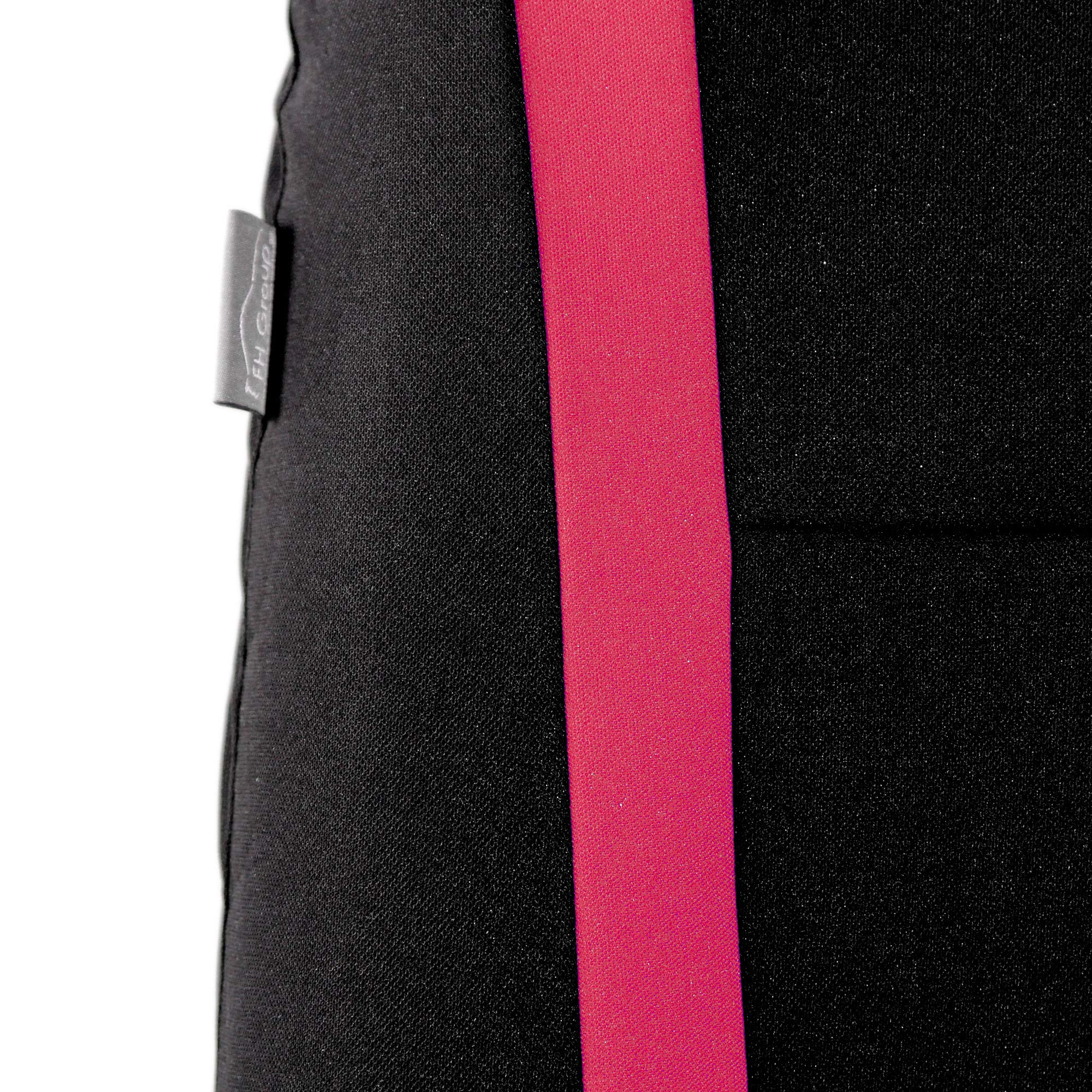 FH Group Car Seat Covers Full Set Cloth - Universal Fit Washable Automotive Seat Covers, Low Back Front Seat Covers, Solid Back Seat Cover for SUV, Sedan and Van Pink