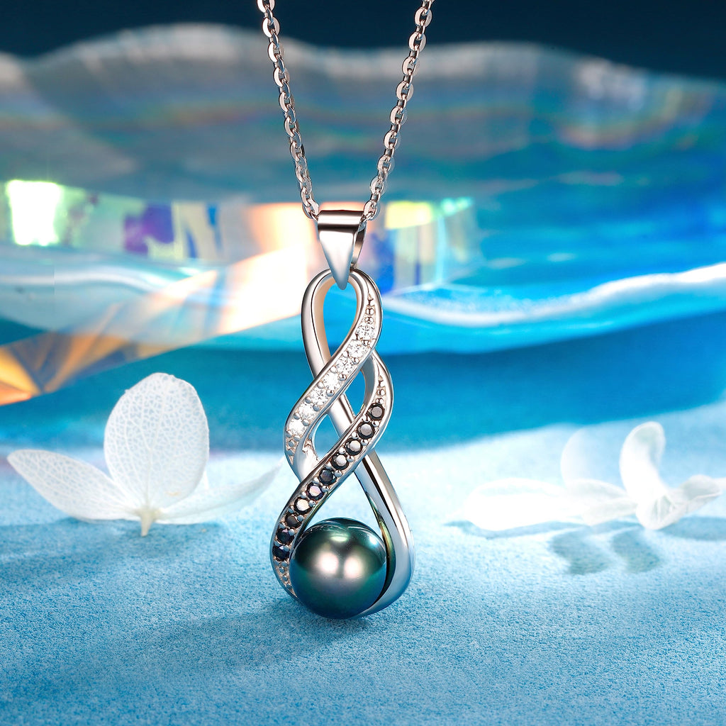 NONNYL Valentine's Day Gifts for Women Gift for Wife Grandma Gifts Anniversary,Tahitian Black Pearl, Mothers Day Gifts, Wedding Couples Birthday Christmas Day Gift