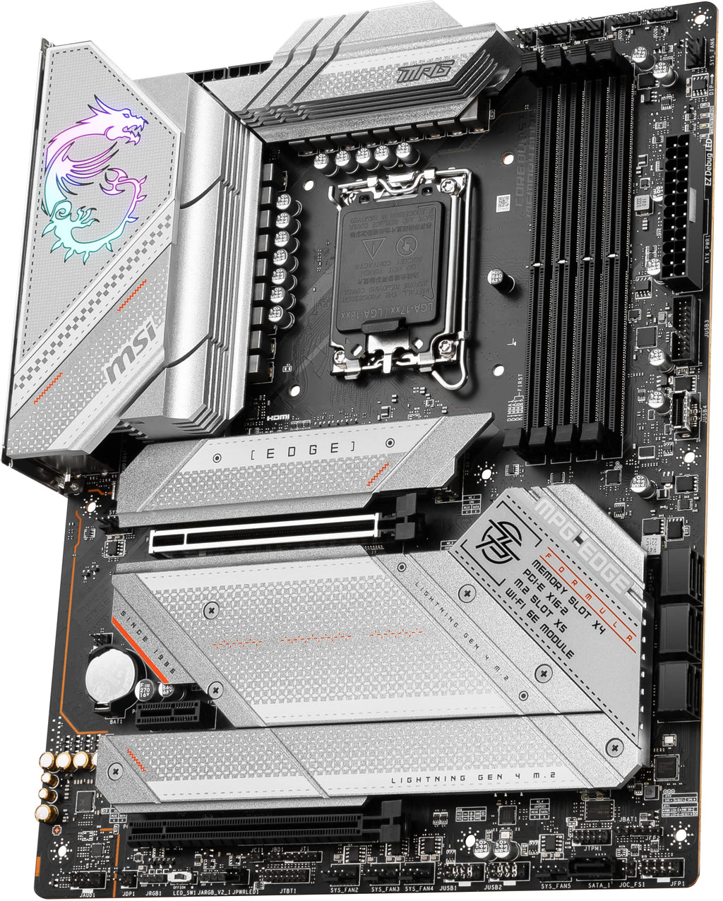 MSI MPG Z790 Edge WiFi Gaming Motherboard (Supports 12th/13th/14th Gen Intel Processors, LGA 1700, DDR5, PCIe 5.0, M.2, 2.5Gbps LAN, USB 3.2 Gen2, Wi-Fi 6E, Bluetooth 5.3, ATX)
