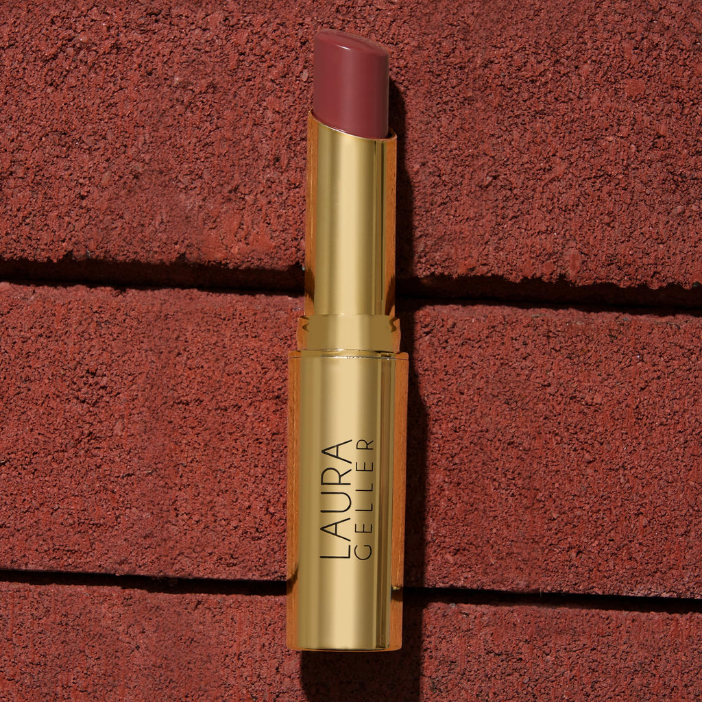 LAURA GELLER NEW YORK Jelly Balm Moisturizing Tinted Lip Balm - Brick House - Hydrating Vitamin E - Semi-Shine Finish