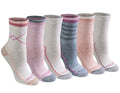 Dickies Women's Dri-Tech Advanced Moisture Wicking Mid-Crew Socks, Available in M-L (6,12 Pairs), Blush Assorted (6 Pairs), Medium