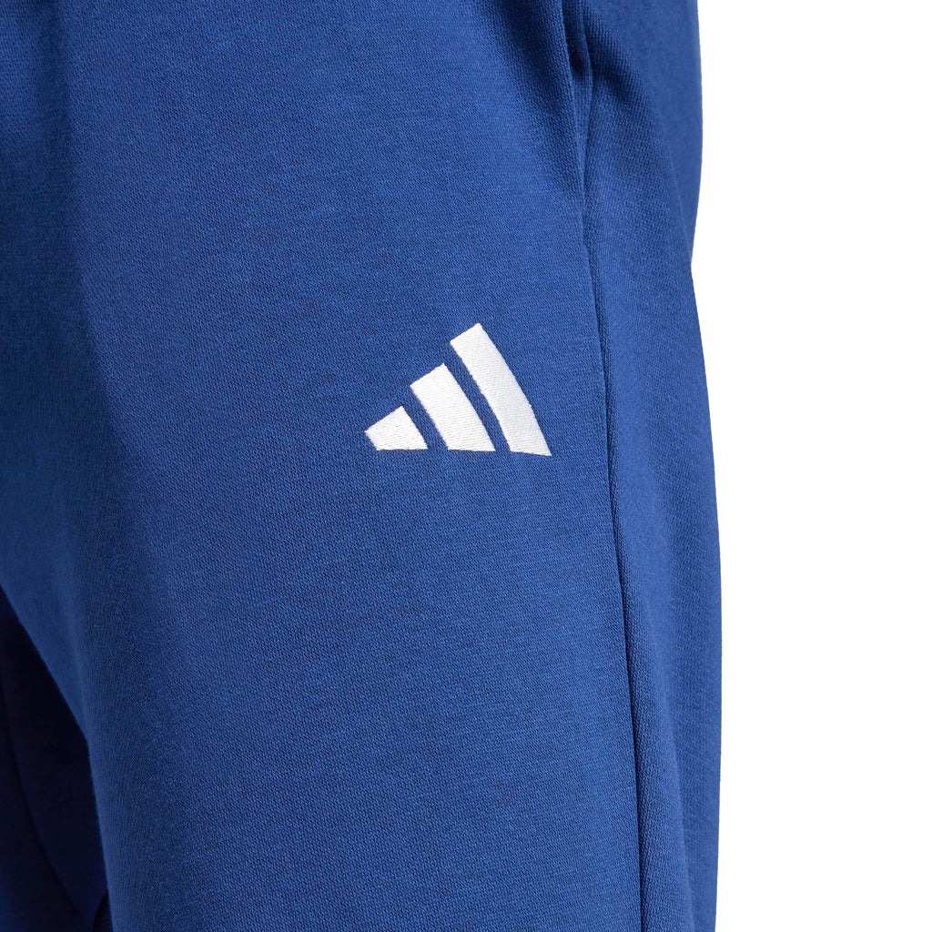 Adidas Mens Essentials Feel Cozy Fleece Sportswear Pants, Dark Blue/White, X-Large