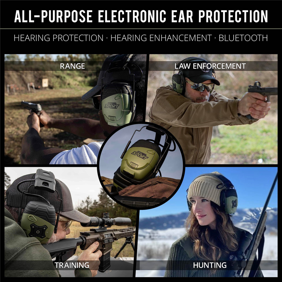 ISOtunes Sport Defy Bluetooth Shooting Ear Protection, Shooting Earmuffs