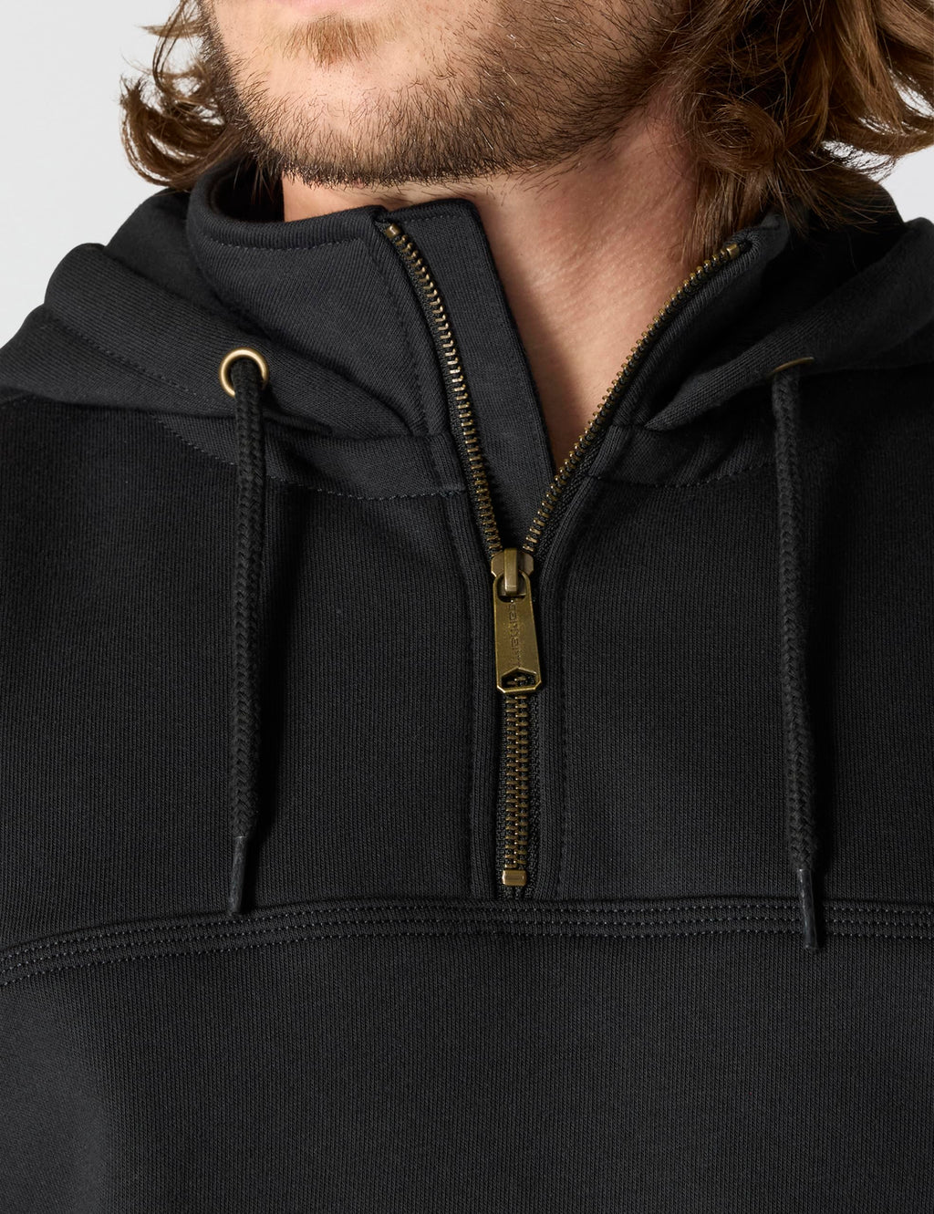 Carhartt Men's Paxton 1/4-Zip Sweatshirt, Black, Medium