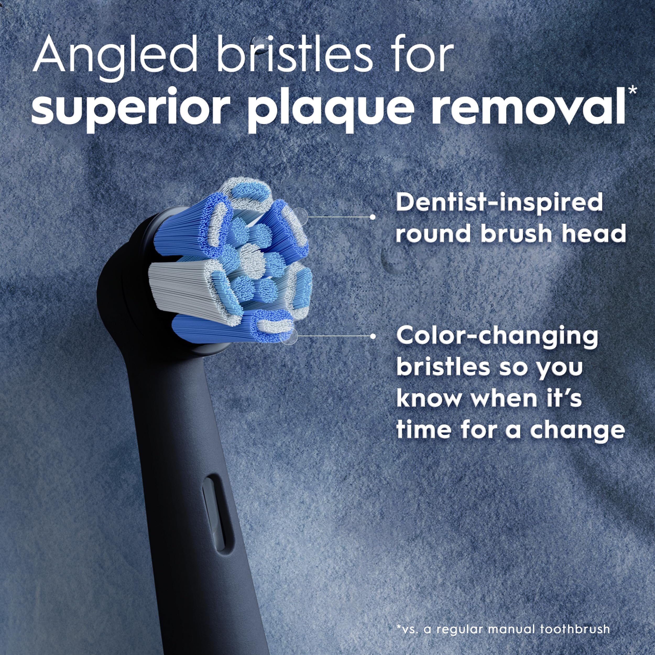 Oral-B iO Ultimate Clean Replacement Brush Heads, 5 Count, 4 Ultimate Clean + 1 Gum & Sensitive Black