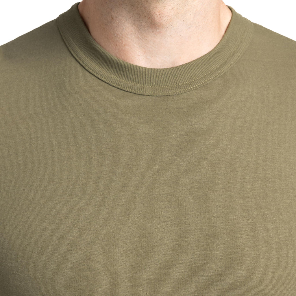 Soffe Men's 3 Pack - USA Poly/Cotton Military Tee, Tan, Medium