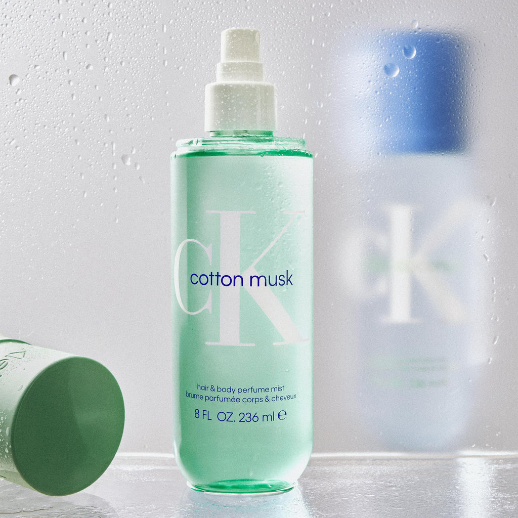 Calvin Klein Cotton Musk Hair & Body Mist – Floral Unisex Perfume – With Notes of White Solar Flowers, Oakmoss, & Musk