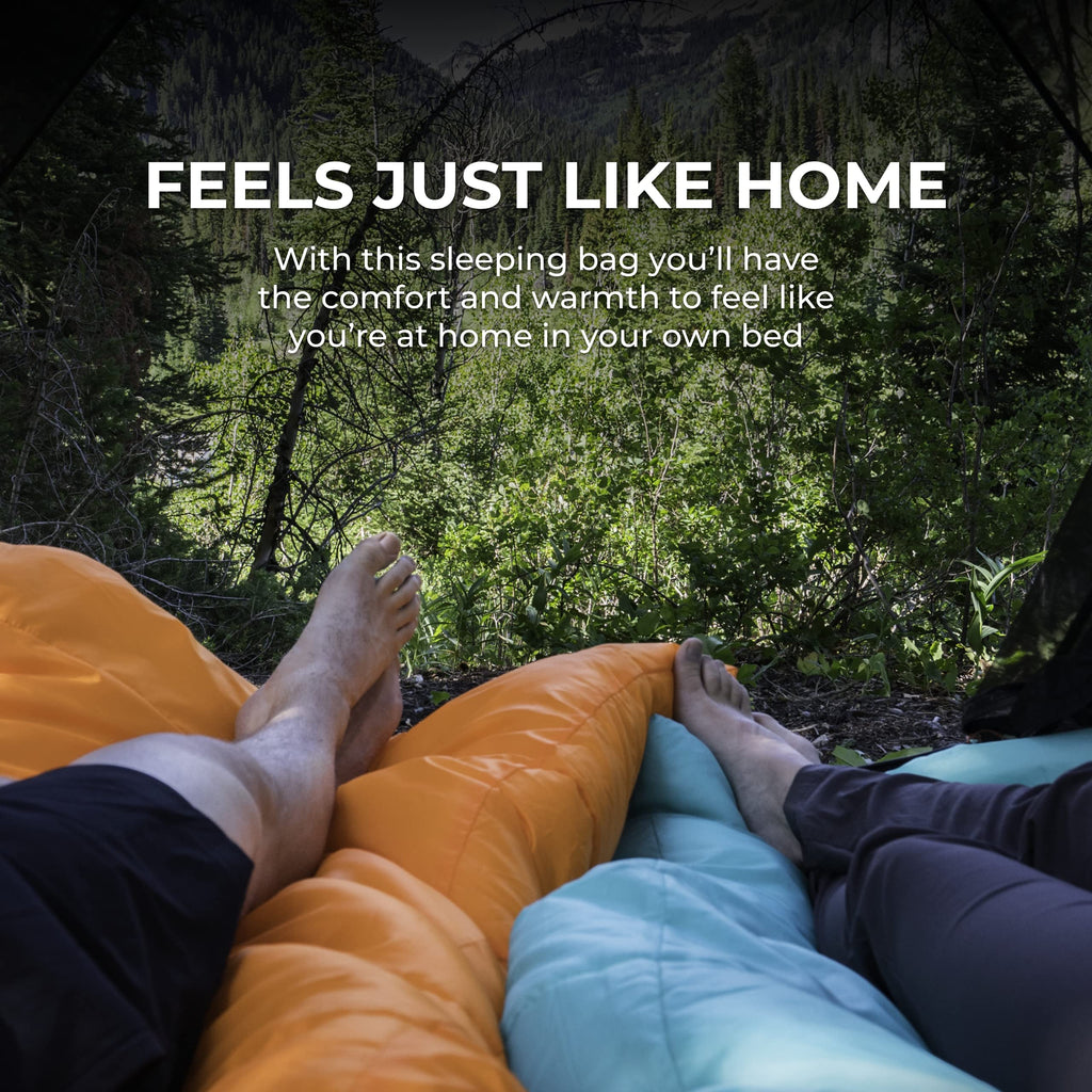 Teton Celsius Regular, 0 Degree Sleeping Bag, All Weather Bag for Adults and Kids Camping Made Easy and Warm Compression Sack Included