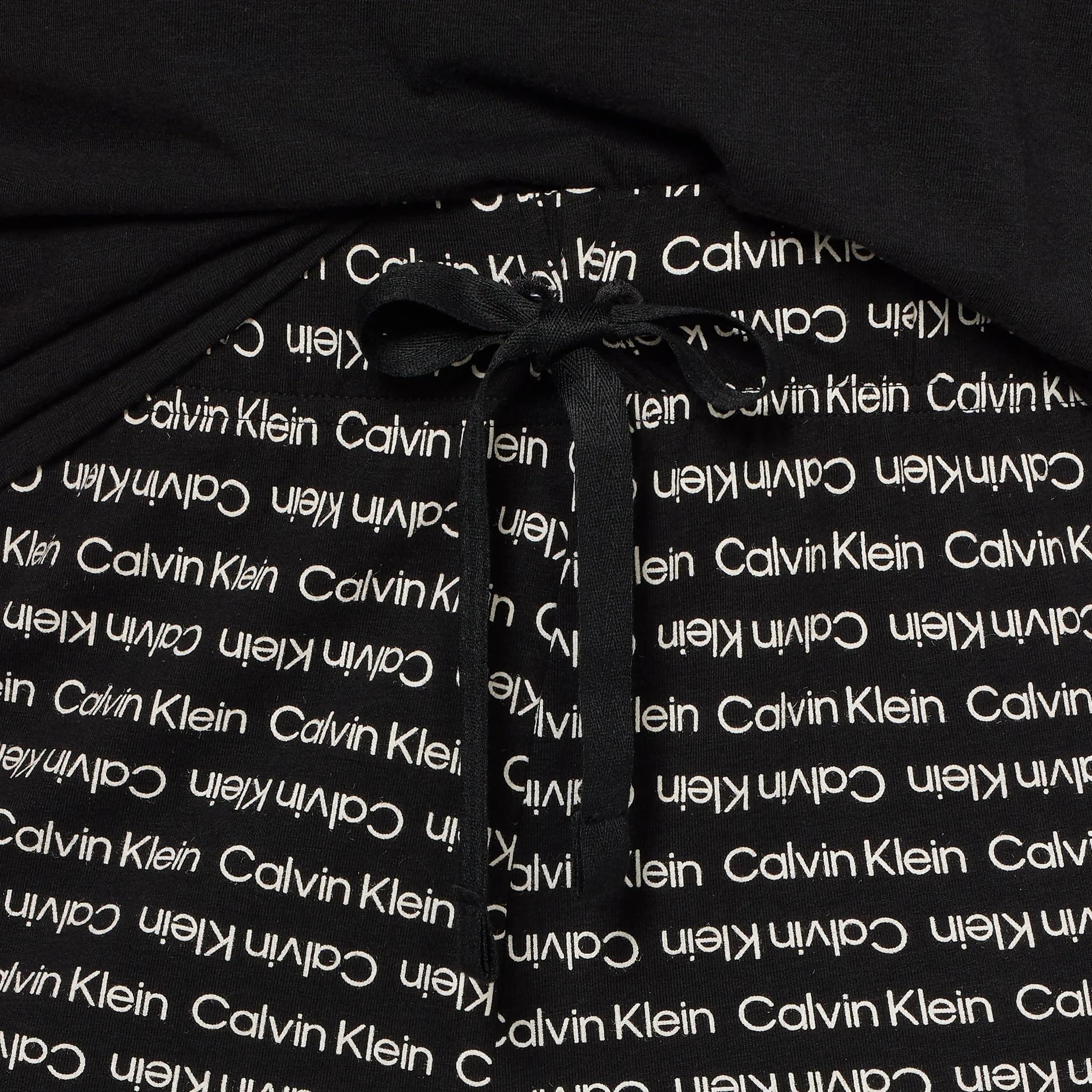 Calvin Klein Women's Refresh Short Sleeve T-Shirt & Shorts 2-Piece Pajama Set (US, Alpha, Small, Regular, Regular, Black)