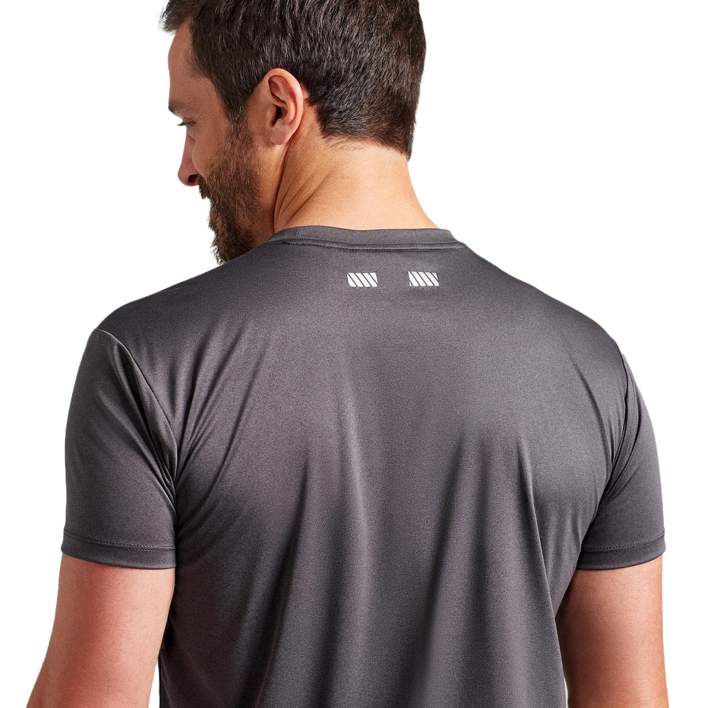 TRUEWERK B1 Sun Short Sleeve Tee for Men, Sun Protection Shirts, Moisture Wicking, UPF +50 Thermo Regulating Shirt, Heathered Grey, 2XL