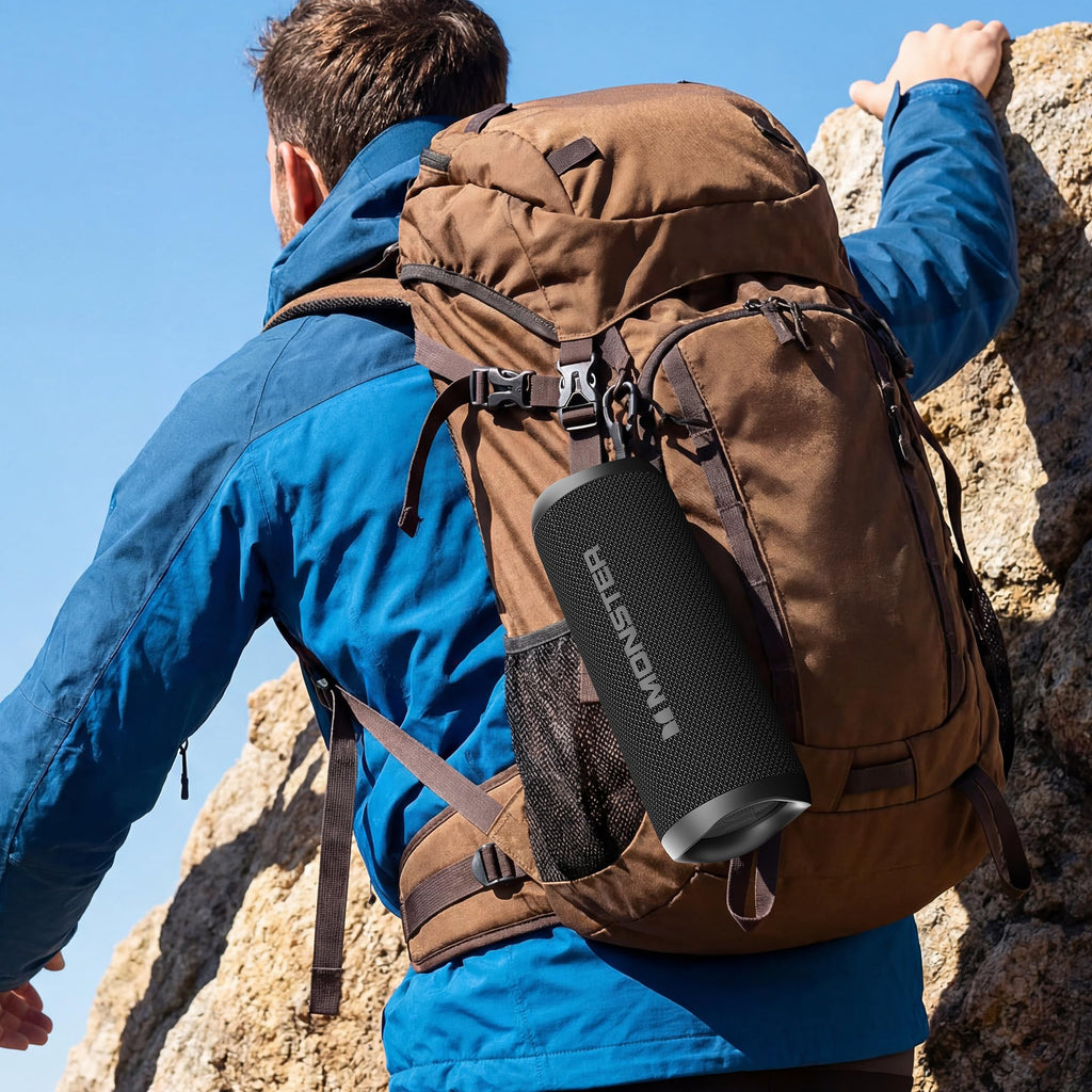 Monster Bluetooth Speaker, Wireless Portable Outdoor Bluetooth Speakers, 60W True Wireless Stereo IPX8 Waterproof, Dual PairingBluetooth 5.4 Built-in Mic, Outdoor Speaker
