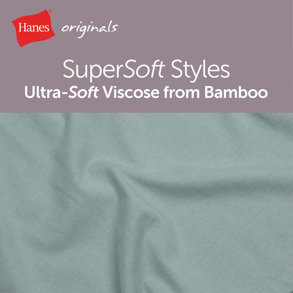 Hanes Women's Originals Supersoft Boxy T-Shirt & Sleep Shorts Set, Comfywear Lounge/Sleepwear