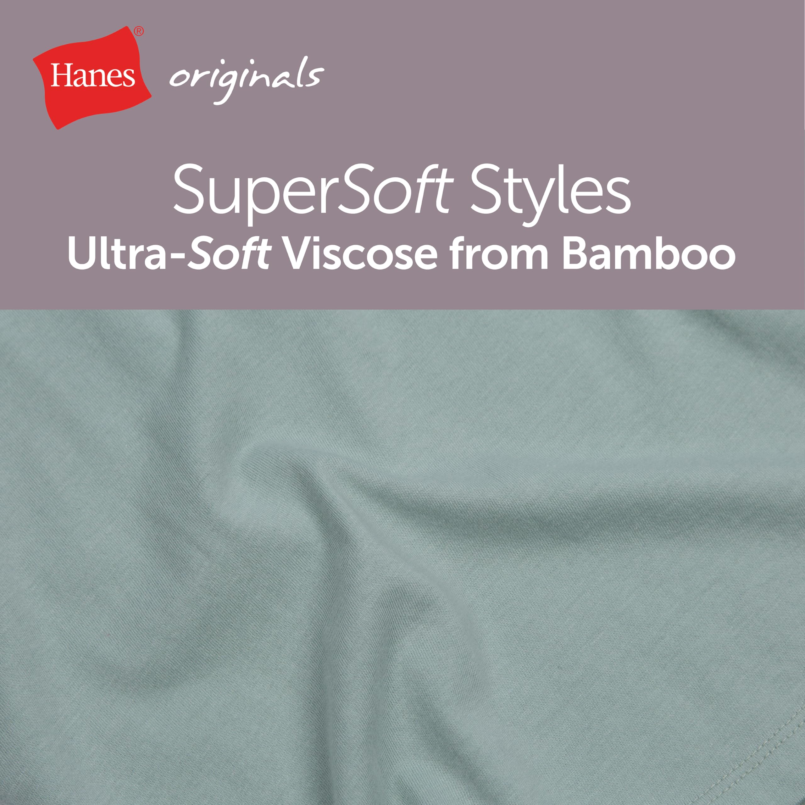 Hanes Women's Originals Supersoft Boxy T-Shirt & Sleep Shorts Set, Comfywear Lounge/Sleepwear