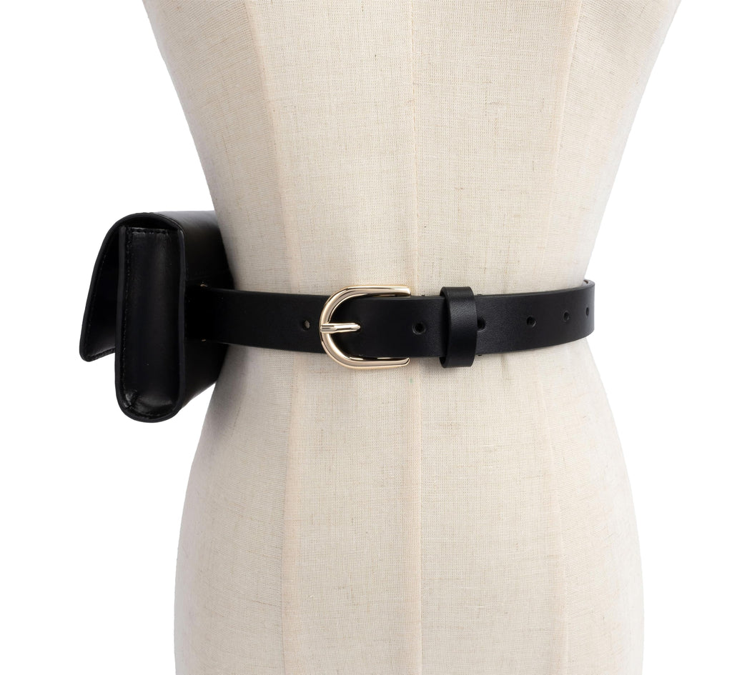 Kate Spade New York Women's Bow Belt Bag, Removable Zip Pouch for Hands-Free Carrying, Ideal for Travel
