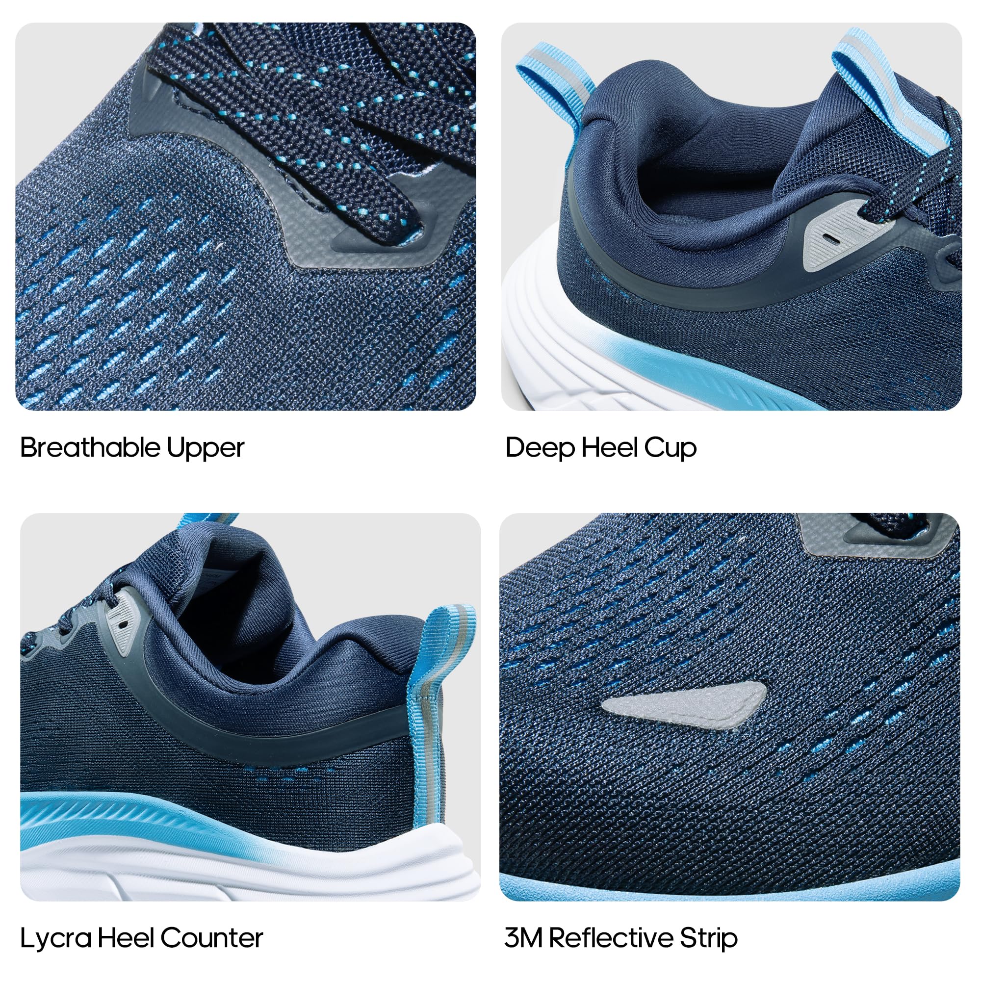 NORTIV 8 Men's Walking Shoes Running Tennis Cushioning ActiveBreeze Non Slip Athletic Gym Workout Comfortable Fashion Sneakers,Size 10,Blue,SNWS246M