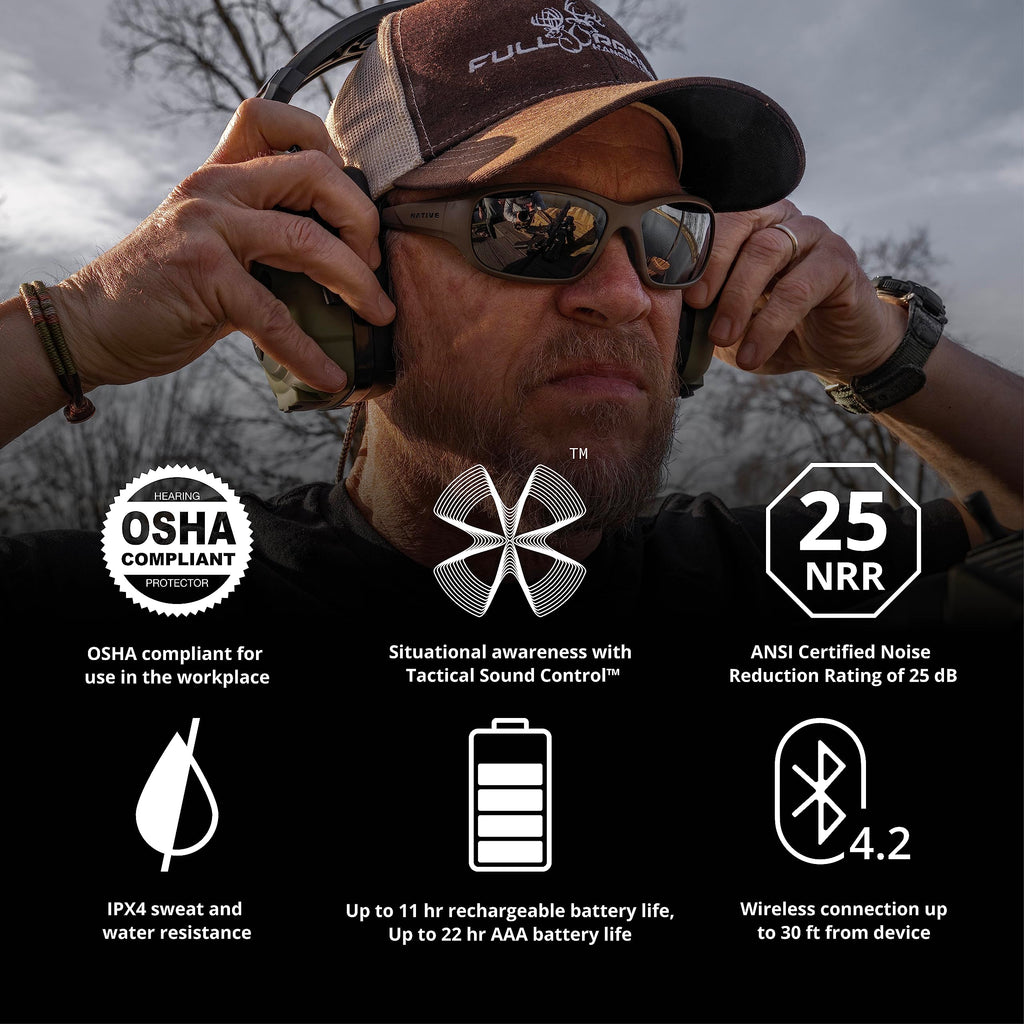 ISOtunes Sport Defy Bluetooth Shooting Ear Protection, Shooting Earmuffs