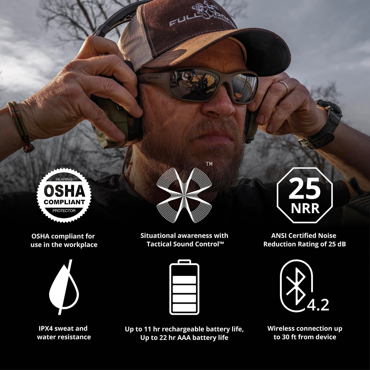 ISOtunes Sport Defy Bluetooth Shooting Ear Protection, Shooting Earmuffs