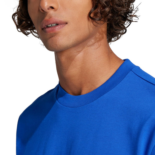 Adidas Men's Essentials Small Logo Sportswear T-Shirt, Team Royal Blue/Black, X-Large