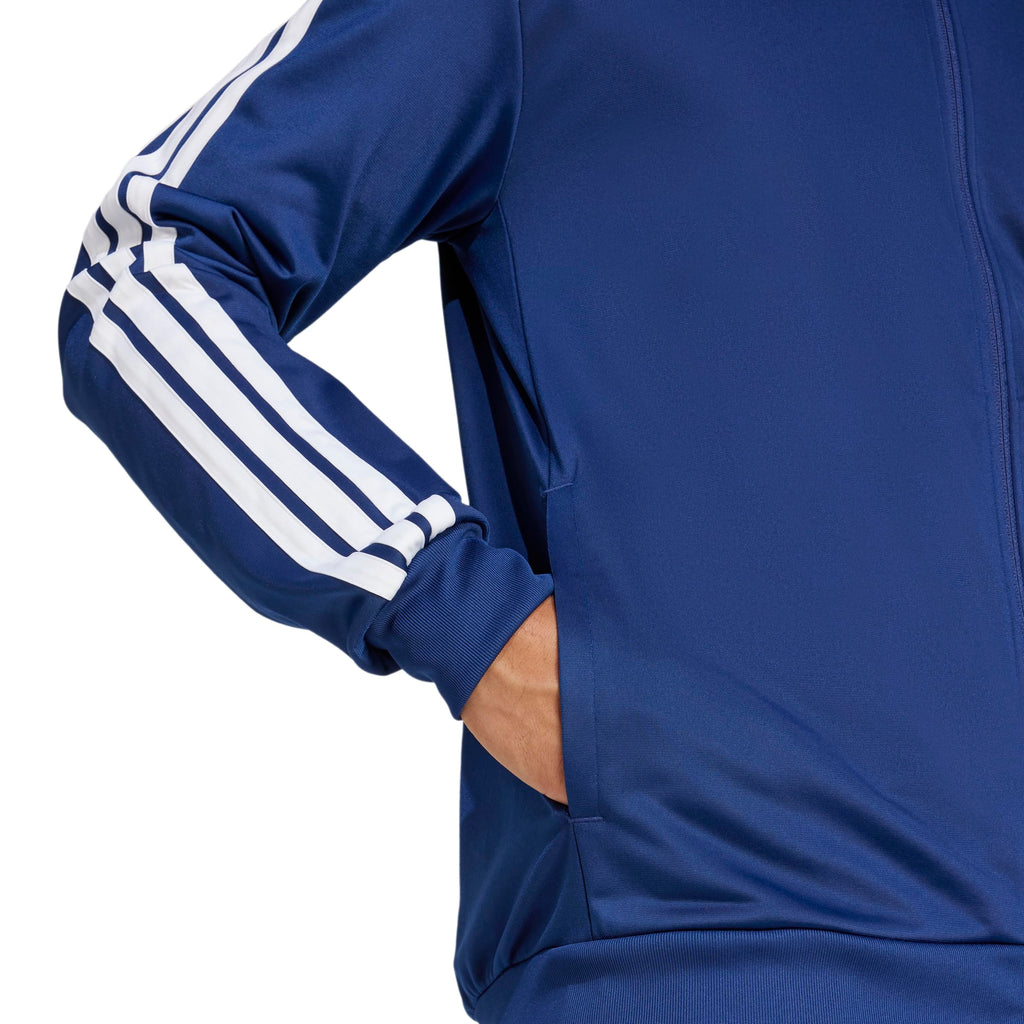 adidas Men's 3-Stripes Tricot Regular Sportswear Track Top, Dark Blue, Medium/Tall