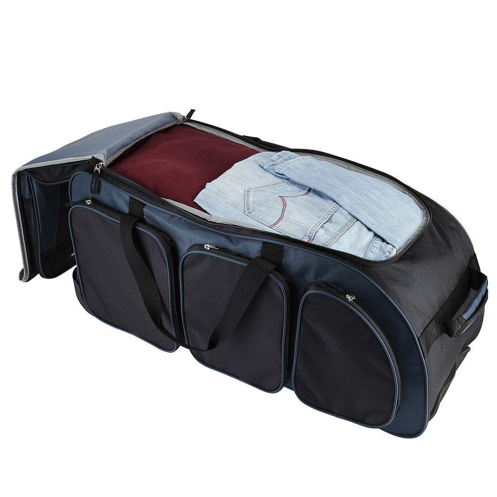 Travelers Club 30" Xpedition Rolling Duffel Bag, Blue