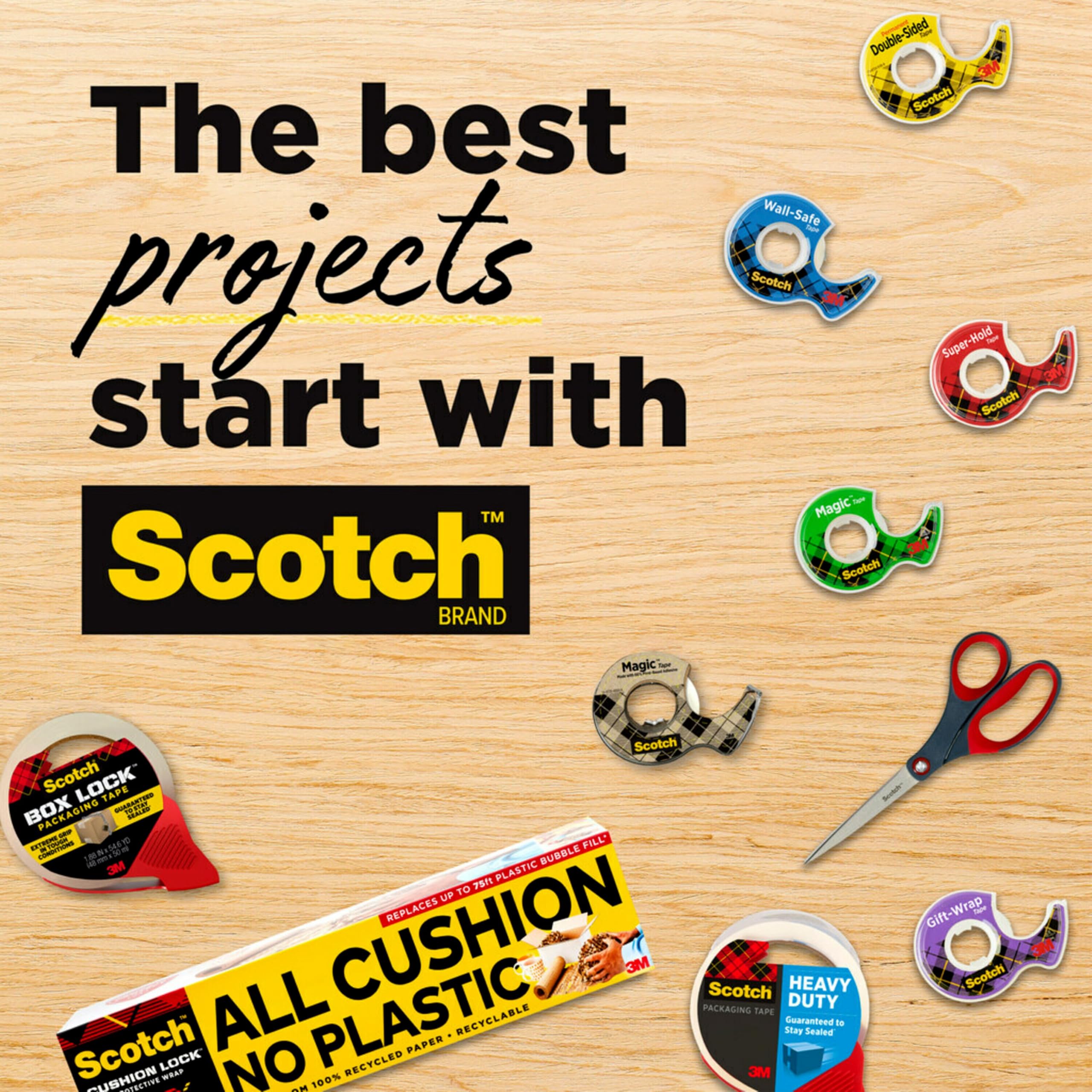 Scotch Magic Tape Desktop Dispenser, 6 Rolls of 3/4" x 1000" Each Plus 1 Desktop Tape Dispenser, Great for Repair, Wrapping and Office Applications