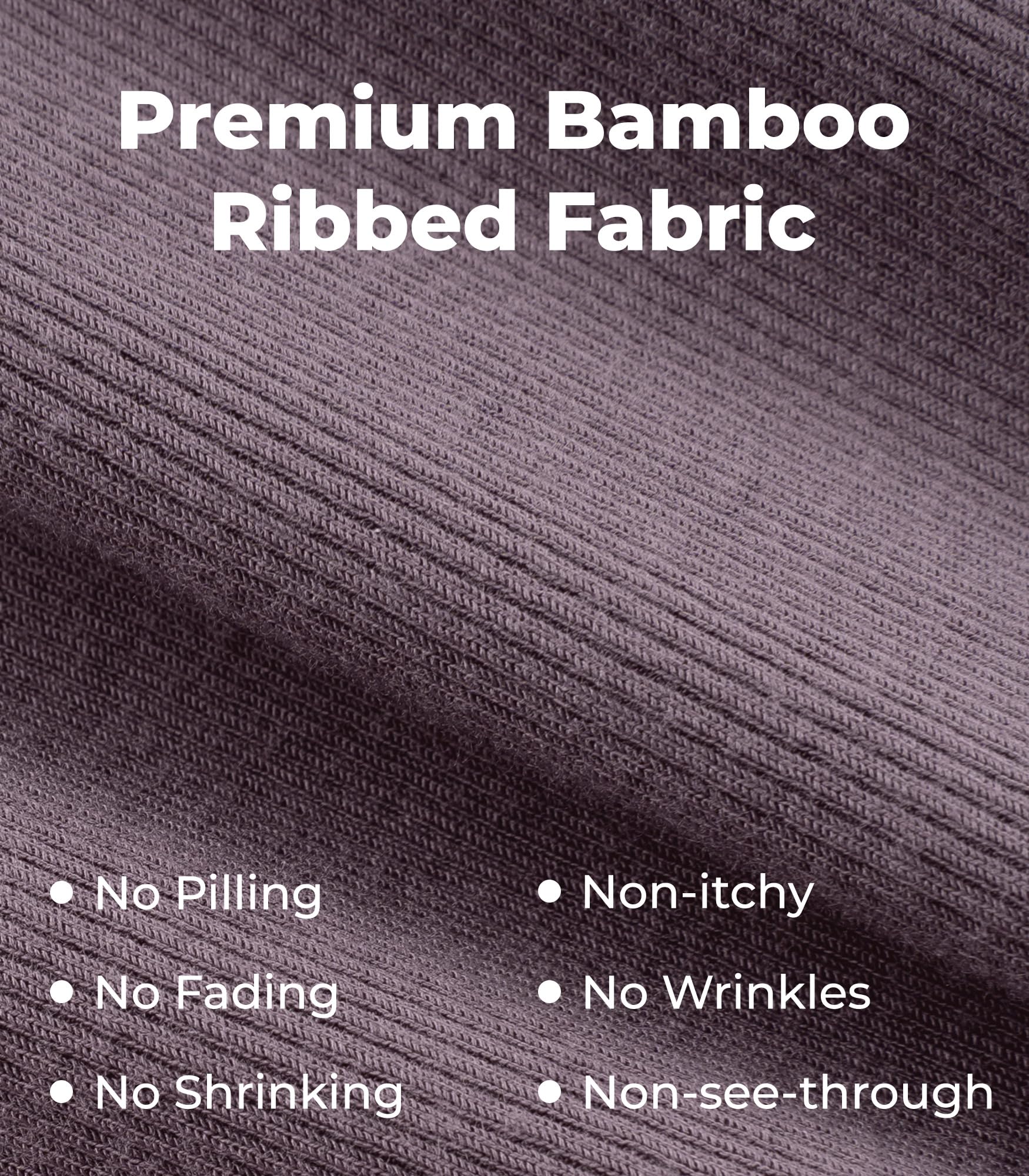 NACHILA Pajamas for Women-Viscose from Bamboo, Ribbed Racerback Tank Top Sexy Split Shorts Pajama Sets Cooling Sleep Cami Pjs Purplish Grey Small
