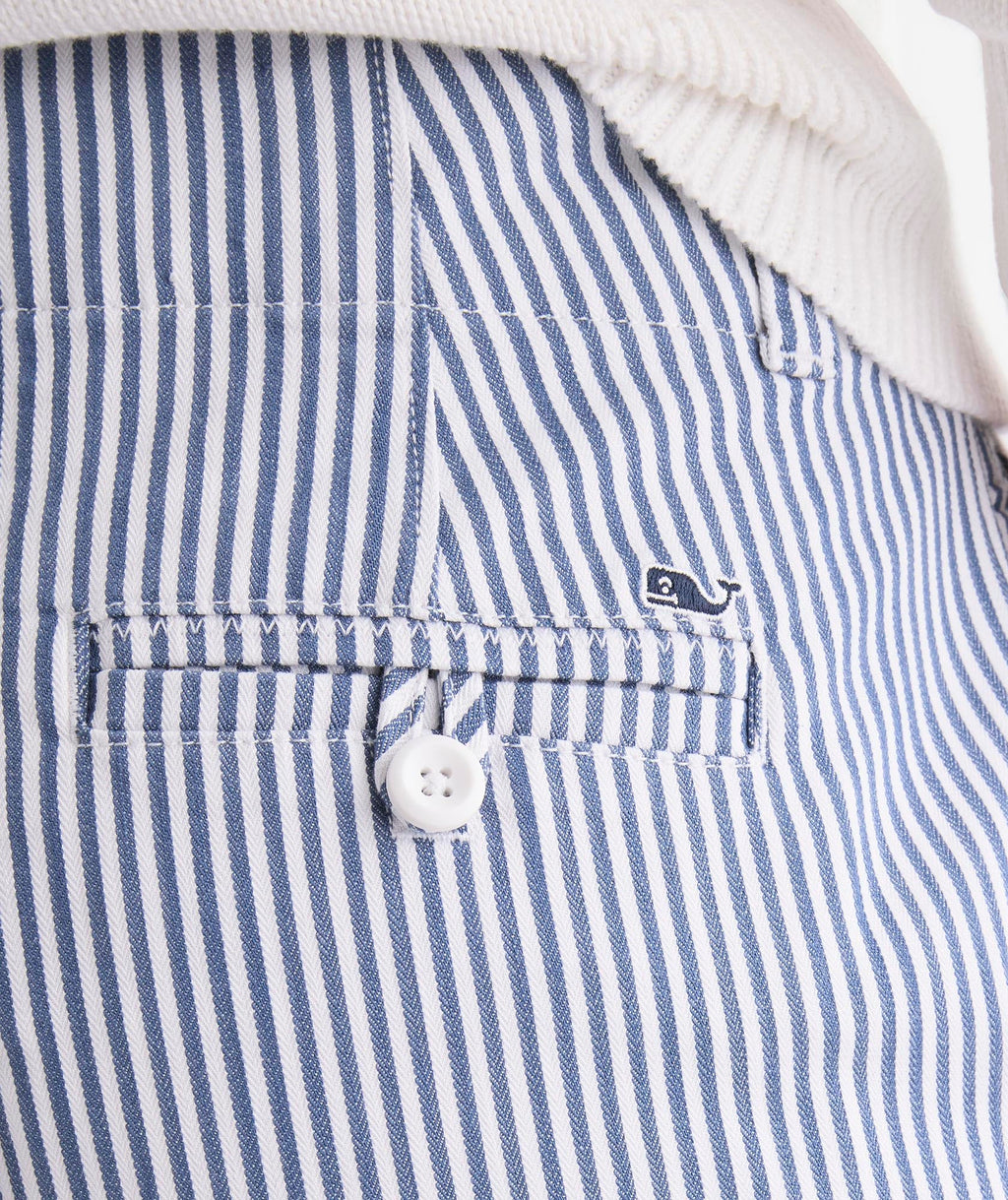 vineyard vines 3 1/2 Inch Herringbone Every Day Shorts, Moonshine Stripe, 4