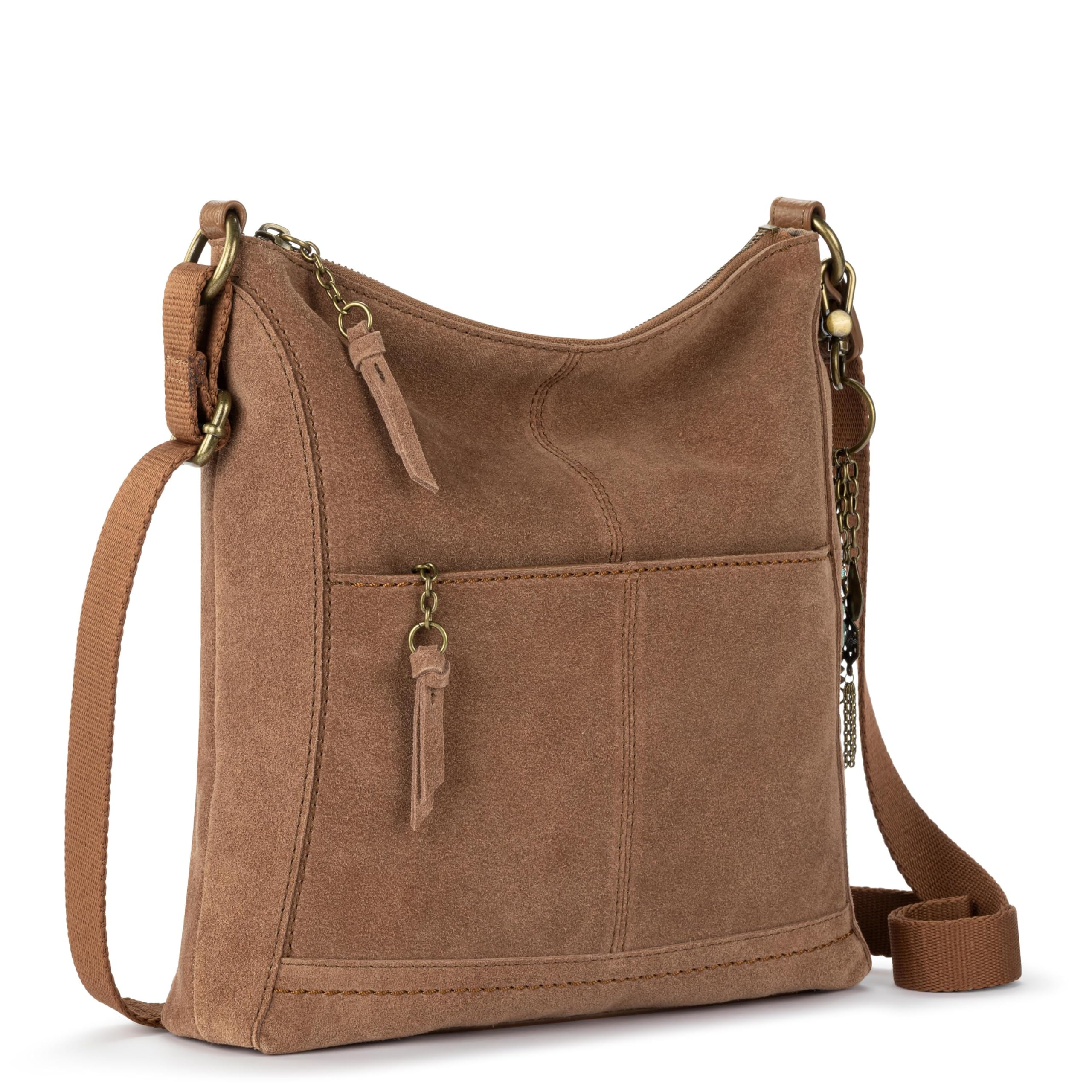 The Sak Lucia Leather Crossbody Purse - Premium Leather Women's Handbag for Everyday & Travel - Cross Body Bag With Zipper