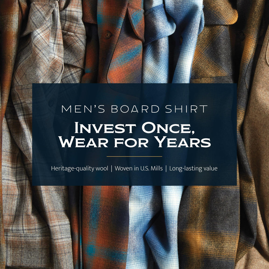 Pendleton Men's Iconic 100% Wool Board Shirt, Oxford Mix, Reg Fit, XXXL