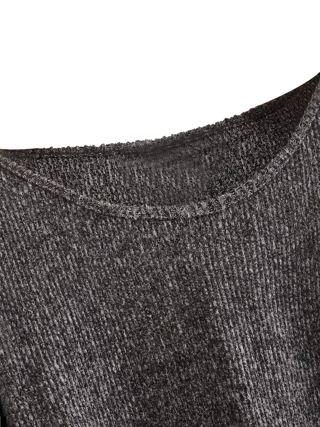 SweatyRocks Women's Casual Crewneck Raglan Long Sleeve Ribbed Knit Crop Top Cropped Sweater Grey M