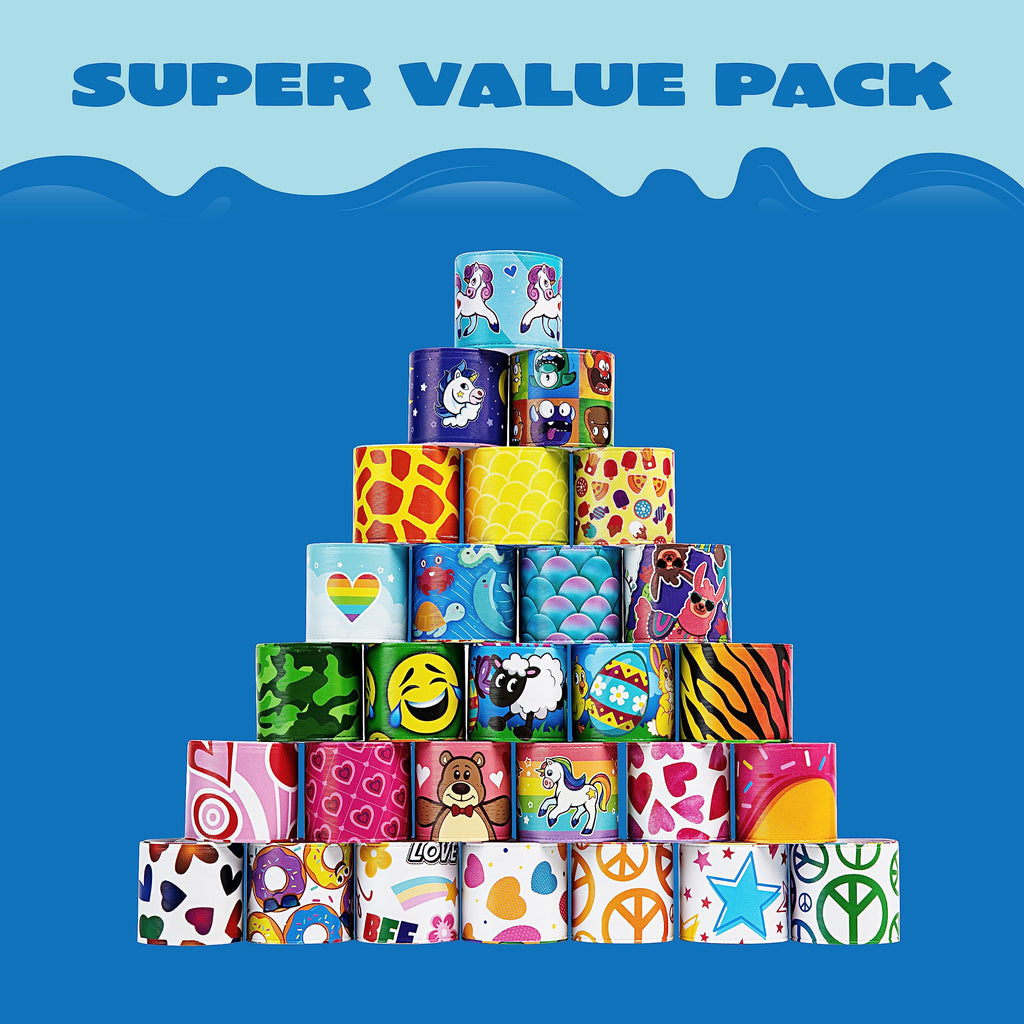 JOYIN 144 Pcs Slap Bracelets for Kids, Bulk Wristbands with Animals, Friendship, Heart, Party Favors, Classroom Prizes Birthday Exchanging Gifts,Goodies Bag Stuffers Fillers