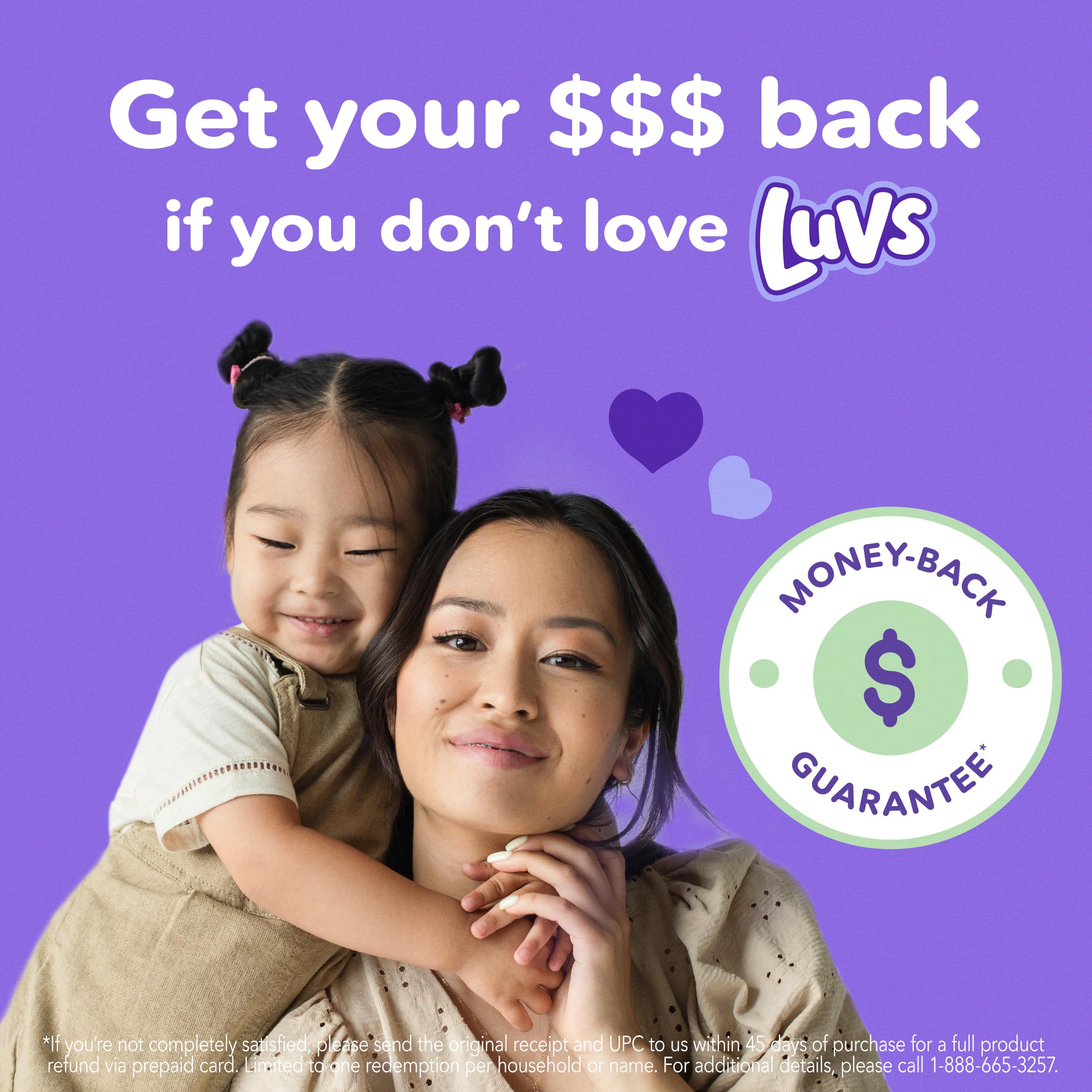 Luvs Size 4 Baby Diapers, Platinum Protection Bluey Diapers for Day & Night, Size 4, 144 Count (Packaging May Vary)
