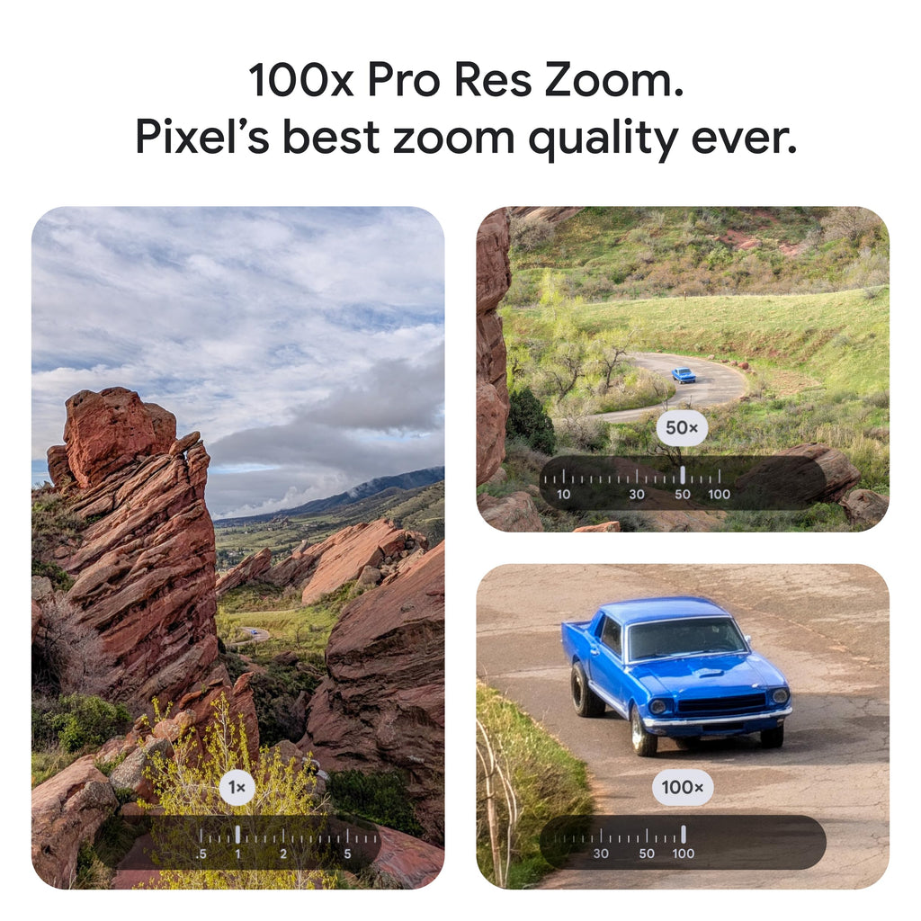 Google Pixel 10 Pro XL - Unlocked Android Smartphone - Gemini AI Assistant, Triple Rear Camera System, Fast-Charging 24+ Hour Battery, and 6.8" Super Actua Display - Obsidian - 256 GB (2025 Model)