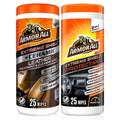 Armor All Ceramic Car Leather Cleaning Wipes, Use on Heated Seats and Leather Surfaces, Includes Ceramic Leather and Extreme Protectant Wipes - 2 Count