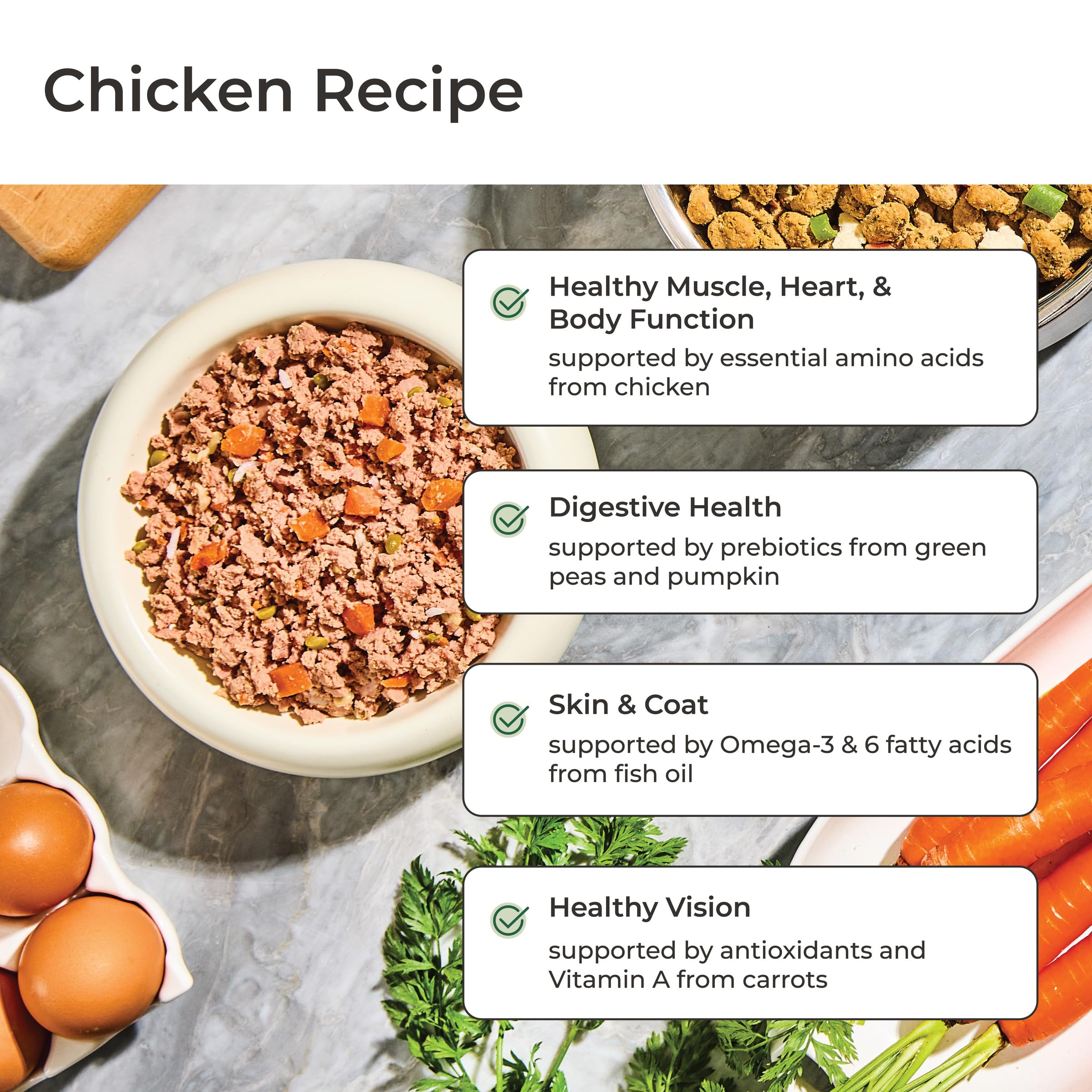 Freshpet Fresh Dog Food, Homestyle Creations Grilled Chicken Bites, Tender Chicken Complete Meal, 1lb