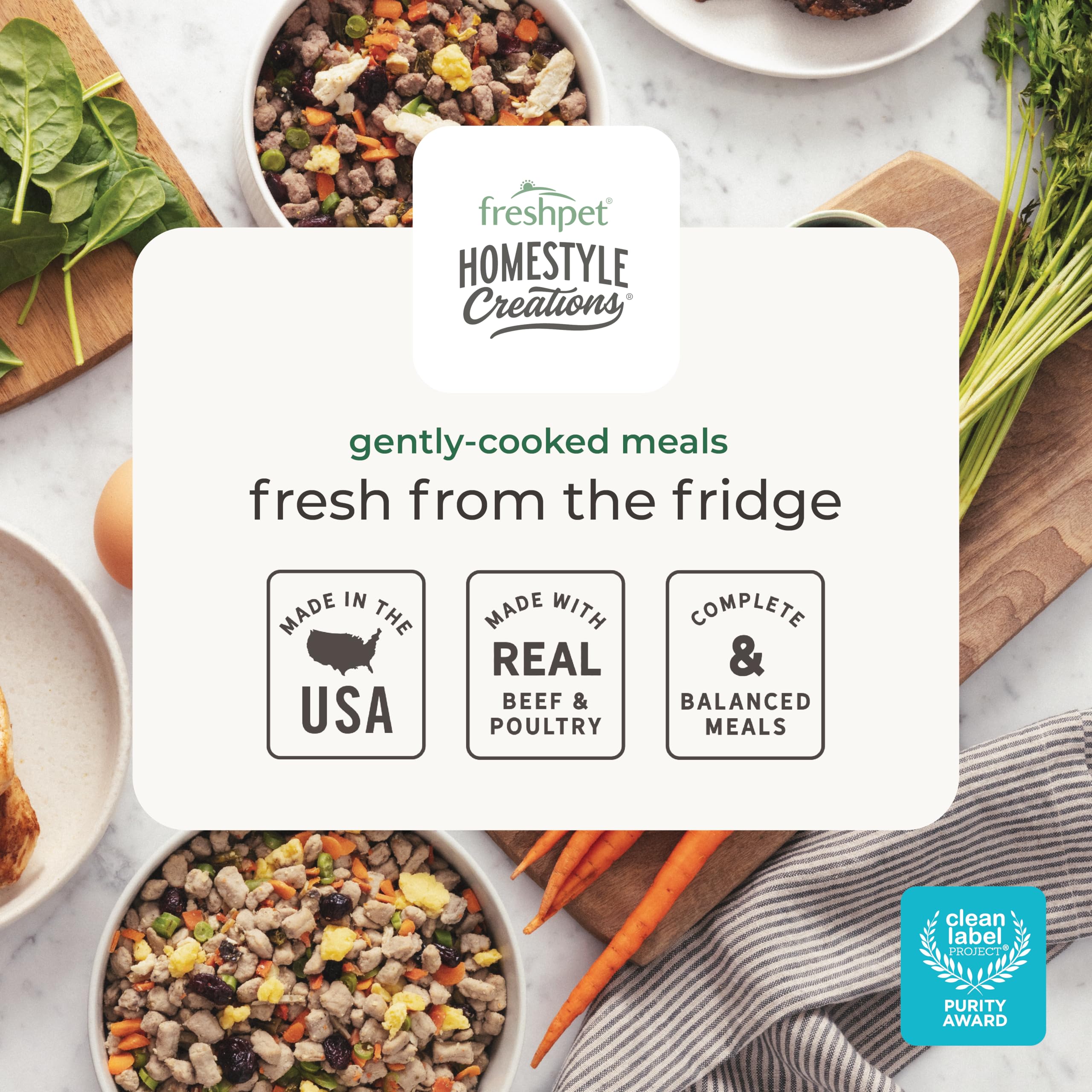 Freshpet Fresh Dog Food, Homestyle Creations Chicken & Turkey Recipe, 2lb