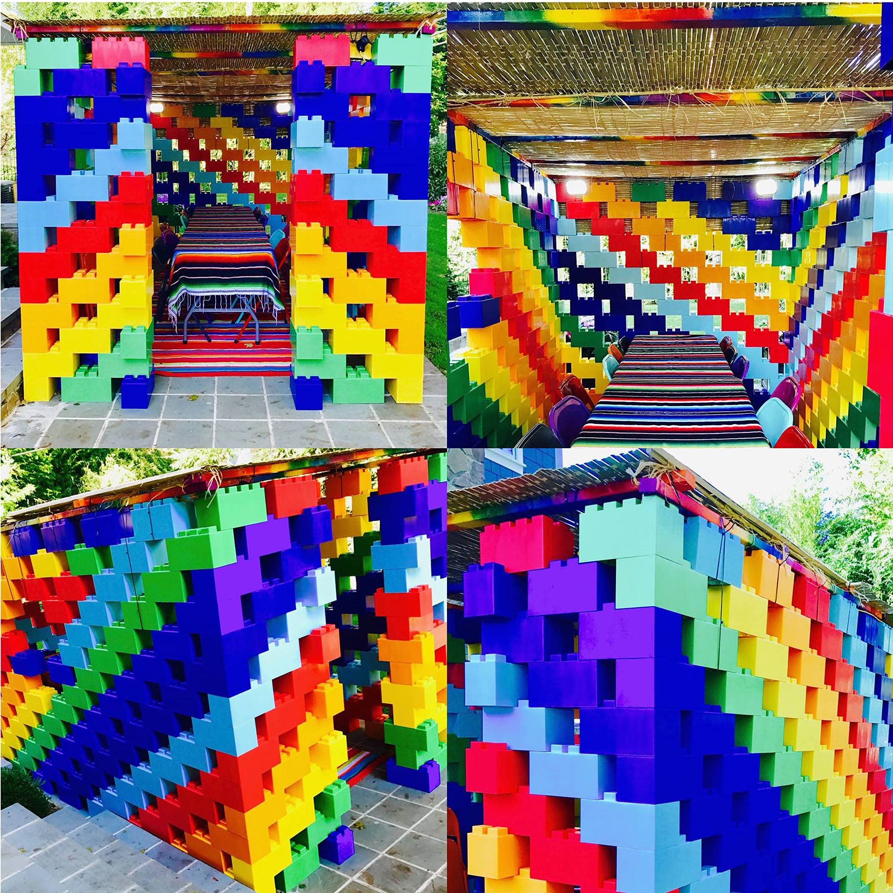 EverBlock Single Color Combo Pack | Giant Building Blocks | Easy to Connect & Reuse | Indoor & Outdoor Use | Build Displays & Structures | Multicolored