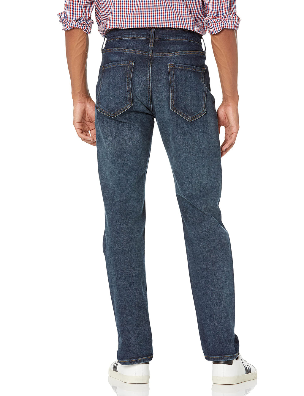 Amazon Essentials Men's Athletic-Fit Stretch Jeans - Discontinued Colors, Dark Wash, 33W x 32L