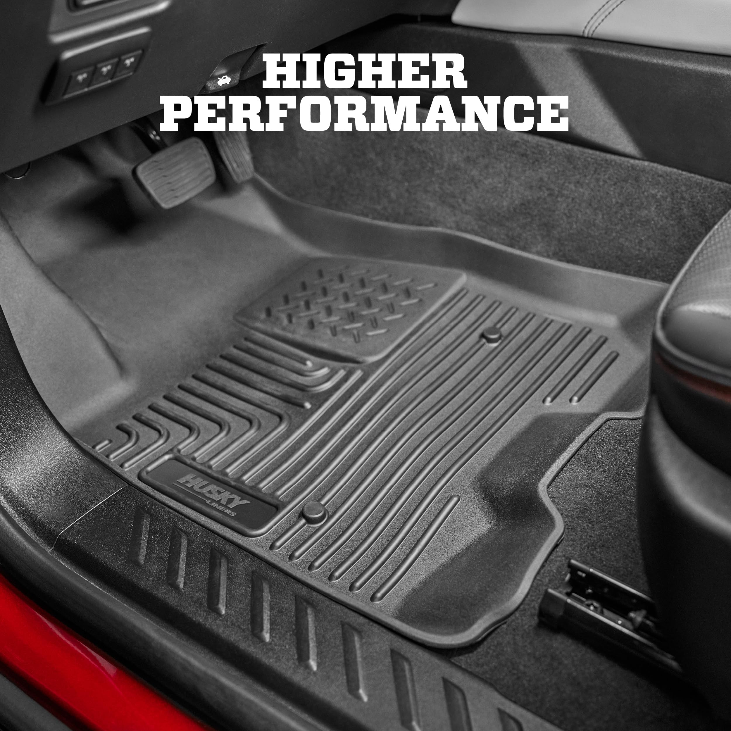 Husky Liners Weatherbeater Floor Mats | Fits 2024 - 2025 Chevrolet Colorado & GMC Canyon Crew Cab | Front & 2nd Row, 3-pc Black - 99221