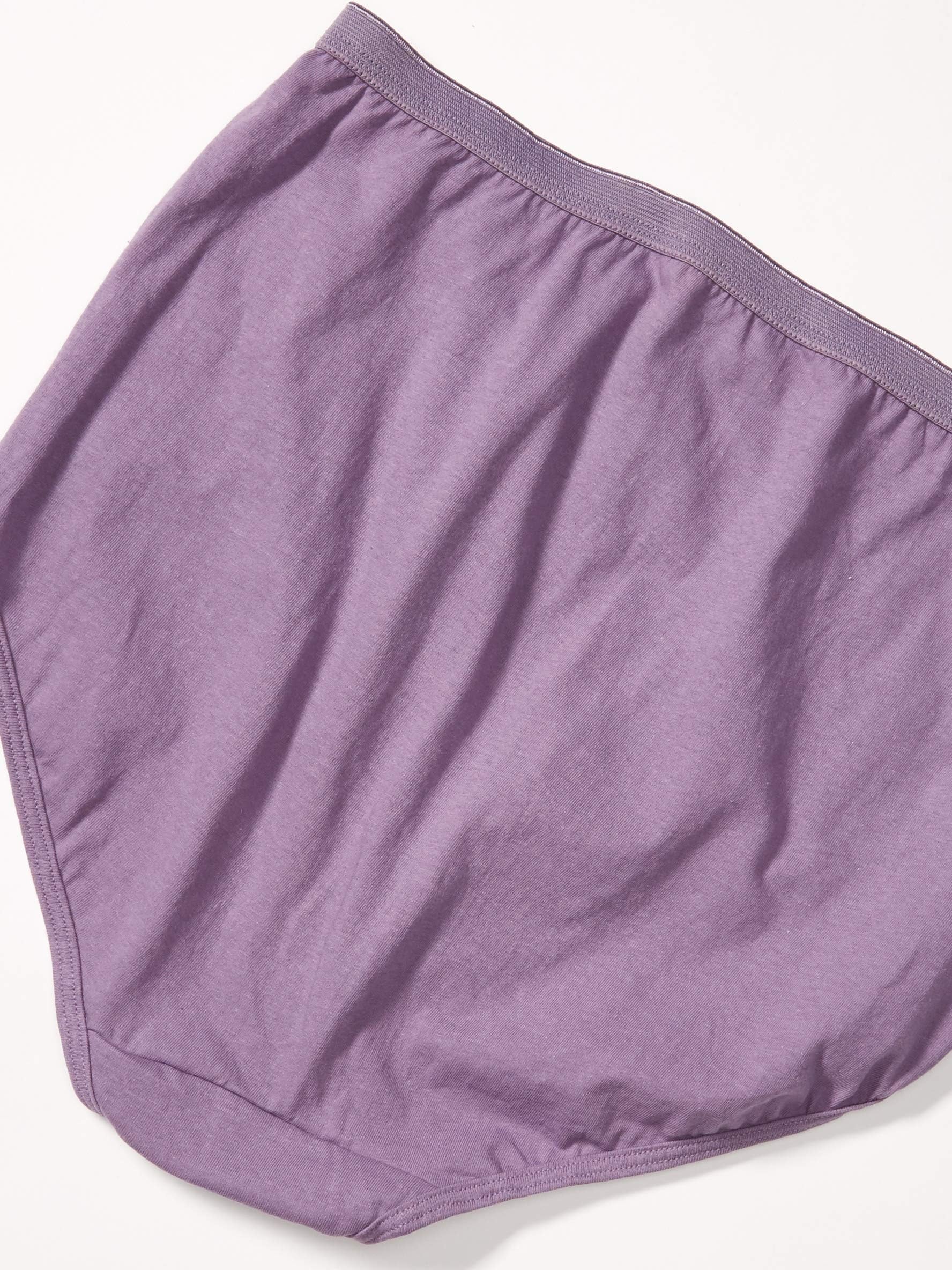 JUST MY SIZE Women's Cool Comfort Cotton High Brief 6-Pack (16156C)