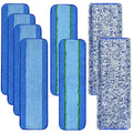8 Pack Microfiber Cleaning Pad for Bona Mop Hardwood & Hard Surface Floors Dry and Wet Floor Cleaning - Includes 4 Microfiber Cleaning Pad, 2 Deep Clean Pads and 2 Dusting Pad - Dual Zone Cleaning